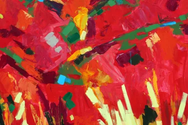 Detail eines Gemäldes, La Soffitta nella Strada, Sommer Antiquitätenmesse, Sarzana, Ligurien, Italien